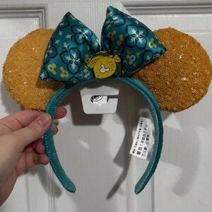 Disney Parks Limoncello Lemon Minnie Mouse Ears Sequin Headband - NWT